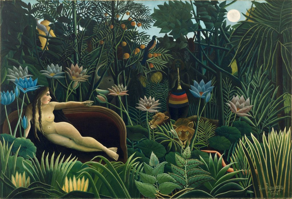 tableau "Le rêve" du Douanier Rousseau 1910